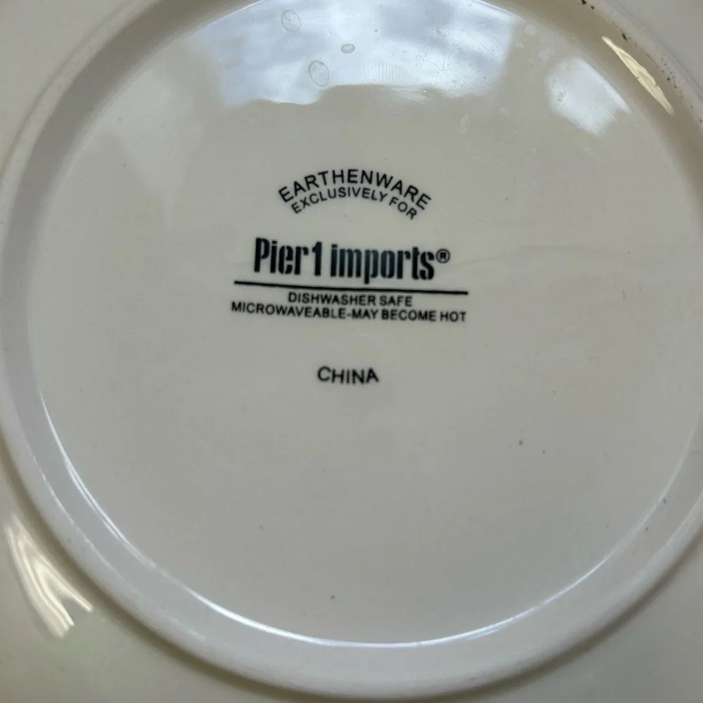 Pier 1 Imports Fall Harvest Appetizer/Dessert Plates Set Of (4) in set